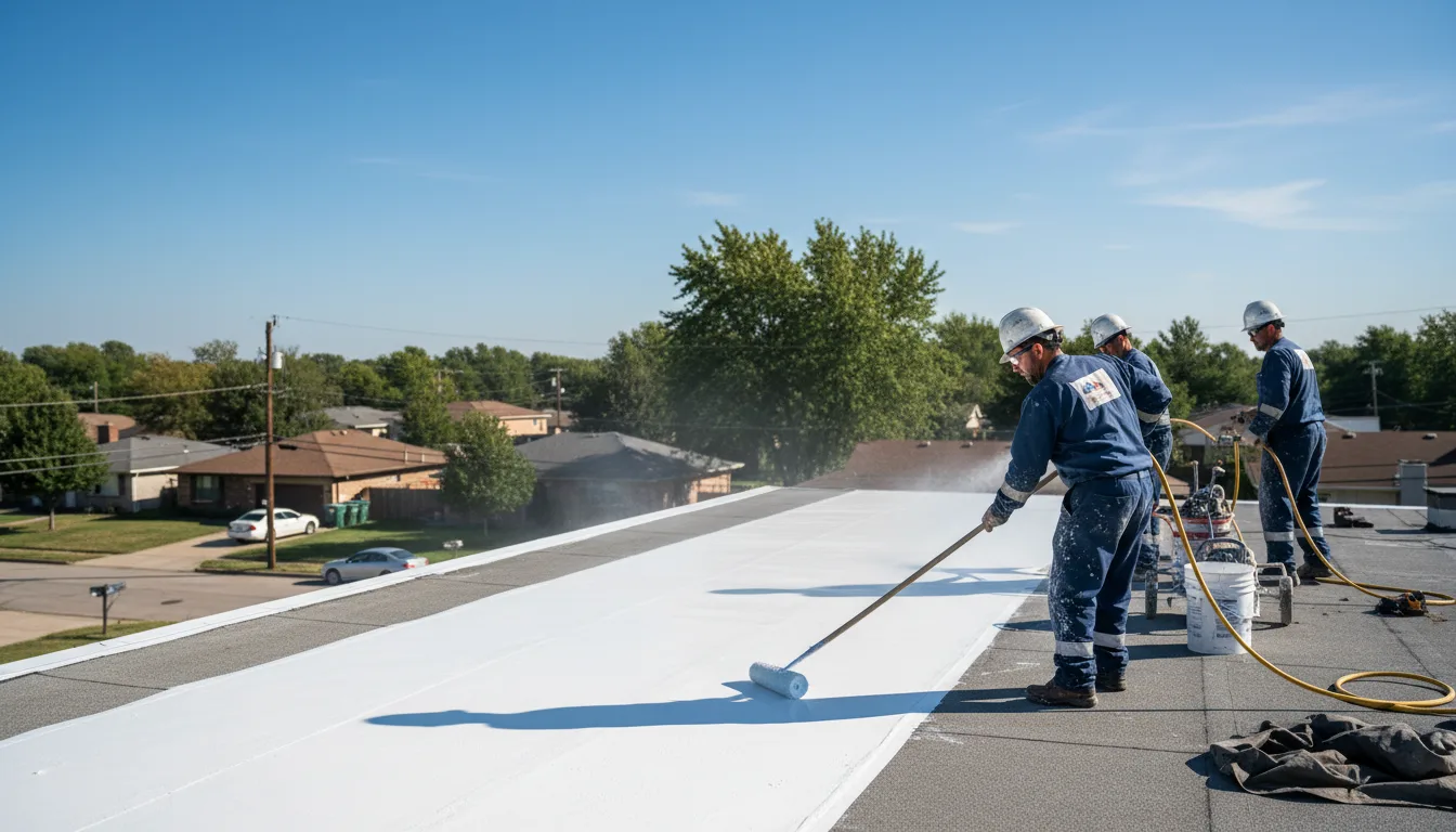Commercial roof coating in Mauk, GA near me